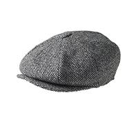 Béret Peaky Blinders en laine de tweed - Noir - Medium