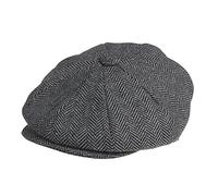 Béret Peaky Blinders en laine de tweed - Vert - Large