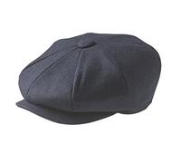 Béret Peaky Blinders en molleton laine - Bleu - Large