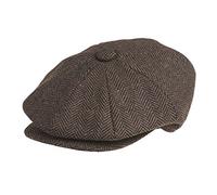 Béret Peaky Blinders en molleton laine - Marron - Small