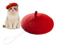 Béret pour chien - Bonnet réglable pour artiste français | Béret pour chat, pour fête, cosplay, bal masqué, vacances, théâtre, festival, célébration, spectacle de scène, réunion de famille