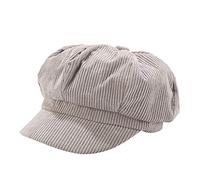 Béret Rouge Enfant Solide Chapeau béret Casquette coréen Peintre Gavroche bérets Cowboy 7 (Grey, One Size)