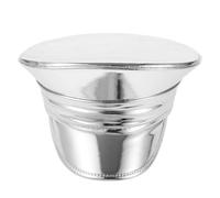 Béret Style Moderne pour Femmes en Cuir PU Brillant, Argenté | Finition Lustrée, Confortable et Polyvalent, pour Spectacles et Événements Variés, Style Marin