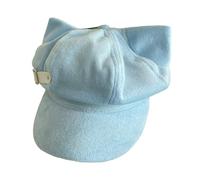 Bérets à oreilles en fourrure avec breloque lapins, bérets de peintre, bérets boulangers, garçons, pour se promener dans la rue, accessoires photo accrocheurs