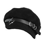 Bérets à oreilles en fourrure - Chapeau de cabbie avec breloque lapins - Bérets de peintre - Baker Boy pour se promener dans la rue - Accessoire photo tendance unique