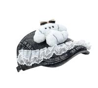 Bérets élégants en dentelle pour femmes et hommes - Accessoire tendance et confortable en polyester pour un usage quotidien, Noir , Taille unique