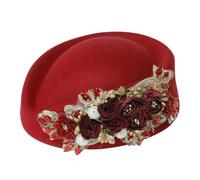Bérets élégants en laine pour femme - Réglable - Polyvalents - Pour le printemps, l'automne et l'hiver, bordeaux, Taille unique