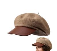Bérets pour Femme | Couvre-Chef français Chaud en Laine, béret Tendance pour Femme | pour l'automne, l'hiver, Le Printemps, Un Anniversaire, Marron