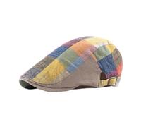 Bérets pour homme. Casquette pour homme. Béret Peaky Blinders. Béret à carreaux pour homme ou femme d'été ou de printemps. Taille unique. Cadeaux originaux pour homme. Casquette homme., rouge, taille