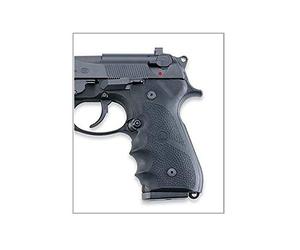 BERETTA POIGNÉES Enveloppant, en Caoutchouc de Couleur Noire pour Pistolet Série 92/96/98. Il Améliore Considérablement la Prise de l'arme, Rend l'aspect Esthétique Plus Agressif