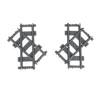 Berfaset HO Échelle 1435 mm (1,2 m 8,5") modulaire de voies de train de ville d'extension compatible avec les grandes marques (2 rails transversaux inclinés)