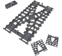 Berfaset HO Scale 1 Kit de construction de voies de train urbain séparées Compatible avec les grandes marques