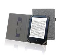 Berfea Étui de protection pour liseuse 6", Étui folio universel 6" avec support de main pour liseuse Kindle Paperwhite/Kobo/Tolino/Pocketbook/Vivlio/inkbook/BOOX 6"