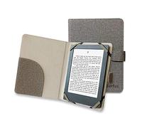 Berfea Étui de Protection pour liseuse Onyx Boox, Tolino EPOS, Kobo, Cybook Ocean, BIGME S6, Meebook M8/P78, Pocketbook InkPad, MobiScribe Wave, Likebook 7,8", Gris