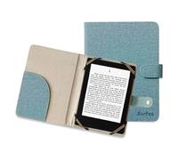 Berfea Étui de Protection pour liseuse Onyx Boox, Tolino EPOS, Kobo, Cybook Ocean, BIGME S6, Meebook M8/P78, Pocketbook InkPad, MobiScribe Wave, Likebook 7,8", Bleu
