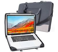 Berfea Housse de protection pour ordinateur portable Dell 16" Pro Max 16, Pro 16 Plus, MC16250, PC16250, PC16255, PC16250, PB16255, DB16250, DB16255, DB06250, DC16251, DC16250 Sac à bandoulière, Noir