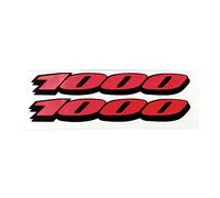 BERFFX Moto 3D Logo Autocollants Badge Carénage Stickers Emblème for GSX-R GSXR600 GSXR750 GSXR1000 K1 K2 K3 K4 K5 K6 K7 K8 K9 K10 (Color : Red 1000)