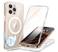 BERFY Coque magnétique pour iPhone 16 Pro Max, compatible avec MagSafe, [Protection d'écran en verre trempé 9H intégrée et protection d'appareil photo améliorée] Coque de téléphone intégrale antichoc