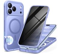 BERFY Coque pour iPhone 18 Pro Max/iPhone 17 Pro Max, convient pour Magsafe | Écran de confidentialité intégré, protection d'appareil photo, coque de téléphone magnétique intégrale translucide mate
