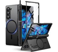 BERFY Coque pour Z Fold 6 avec protecteur d'écran, [compatible avec MagSafe] Béquille intégrée, fente pour stylo S et protection de charnière, coque intégrale antichoc pour Samsung Galaxy Z Fold 6