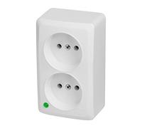 BERG 5902431694955 Double prise n/t 2 x 2P 16A 3744-00 Garniture électro-plastique