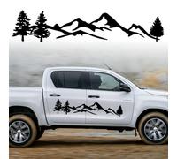 Berg Autocollant universel pour voiture, capot, décoration, en vinyle, imperméable, pour SUV, véhicule tout-terrain, camping-car, carrosserie, porte latérale, coffre, noir (100 x 20 cm)