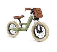 BERG Biky Rétro Vert Draisienne | Vélo d’Équilibre Enfant 2-5 Ans | Draisienne de 12 Pouces | Cadre Magnésium Ultra-Léger | Pneus Pneumatiques & Selle Réglable