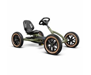 BERG Buddy Trail Gokart à pédale Vert | Véhicule pour enfant | À partir de 3 ans | Véhicule à pédale avec haute norme de sécurité | Pneus pneumatiques et roue libre