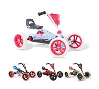 BERG Buzzy Bloom | Kart à pédales Enfant 2 Ans | Pneus EVA Ultra-Silencieux Anti-crevaison | Siège réglable | Transmission directe | Stabilité 4 Roues sûre pour Jouet extérieur premières Sorties