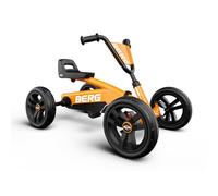 BERG Buzzy Orange | Kart à pédales Enfant 2 Ans | Pneus EVA Ultra-Silencieux Anti-crevaison | Siège réglable | Transmission directe | Stabilité 4 Roues sûre pour Jouet extérieur premières Sorties