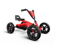 BERG Buzzy Rouge | Kart à pédales Enfant 2 Ans | Pneus EVA Ultra-Silencieux Anti-crevaison | Siège réglable | Transmission directe | Stabilité 4 Roues sûre pour Jouet extérieur premières Sorties