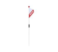 BERG Drapeau de sécurité XS pour Voiture autoportée GO2, Blanc/Rouge