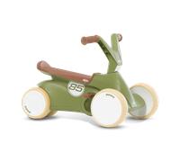 BERG GO² Porteur 2 en 1 rétro Vert, Porteur et draisienne pour Enfant avec pédales rabattables, gokart à pédale, Jouet pour Enfant adapté aux Enfants âgés de 10 à 30 Mois 24.50.08.00