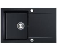 Berg Hobart évier en granit 78x50 cm noir BRQ1911