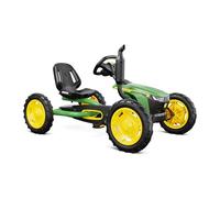 BERG Kart à pédales Buddy John Deere | 3-8 ans, cadre robuste, selle réglable, volant réglable
