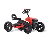 Berg Kart à pédales Jeep Buzzy Rubicon, Kart à Pédales, Go-Kart, Siège Réglable, Pneus EVA, Kart à pédales pour Enfant, Vélo et véhicule pour Enfants 2-5 Ans 24.30.13.00 Bleu 1 Unité (Lot de 1)