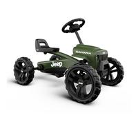 BERG Kart à pédales enfant 2 ans Buzzy Jeep Sahara – Pneus EVA anti‑crevaison, siège réglable