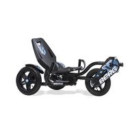 BERG Kart à pédales Street-X Vibes | 6-12 ans, cadre en acier robuste, selle réglable, essieu oscillant stable