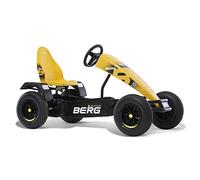 BERG Kart à pédales XL B.Super Yellow BFR | Jaune, dès 5 ans, frein BFR (avant, arrière, freinage), cadre en acier robuste, selle réglable, essieu oscillant stable