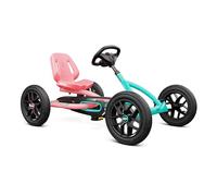 Berg Karting Buddy Lua | Kart à Pédales, Go-Kart, Siège Réglable, Roues Gonflables, Kart à pédales pour Enfant, Vélo et véhicule pour Enfants 3-8 Ans Pink