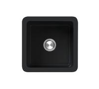 Berg Klio évier en céramique 45x45 cm noir BRK19CM