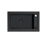 Berg Linda évier en granit 68.6x42.7 cm noir BRQL19104
