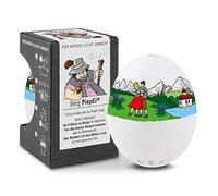 Berg PiepEi - Minuteur à œufs Chantant pour Cuisiner - Cuiseur à œufs pour 3 degrés de dureté - Cadeau de randonnée - Oeuf drôle - Musique Eggtimer - Brainstream