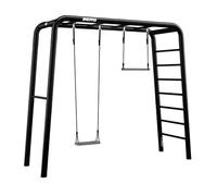 BERG PlayBase Medium, appareil de jeu, multifonction, en métal, noir, 290 x 100 x 245 cm, 117,77 kg, cadre en acier, poids maximal de 400 kg