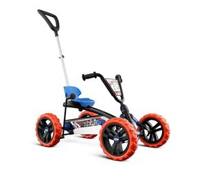 BERG Porteur Buzzy Nitro 2-in-1 Bleu/Orange | 2-5 ans, cadre robuste, selle réglable, volant réglable