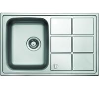 Berg Rill évier en acier inoxydable 78x50 cm acier LTL780.500GT8