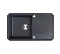 Berg Victoria évier en granit 78x50 cm noir-gris/graphite/onyx BRV1411