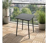 Bergame table carrée 2 places 50x50cm gris foncé