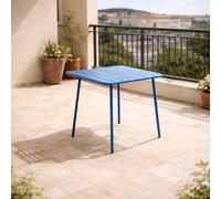 Bergame table carrée 4 places 70x70cm bleu