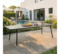 Bergame table de jardin 10-12 places 234cm gris foncé